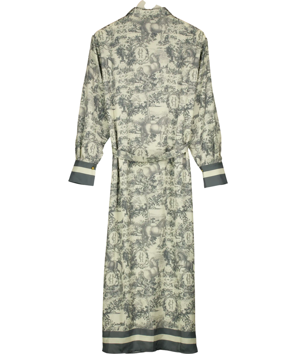 HOLLAND COOPER Riviera Shirt Dress Vintage Chateau Steel Blue UK S