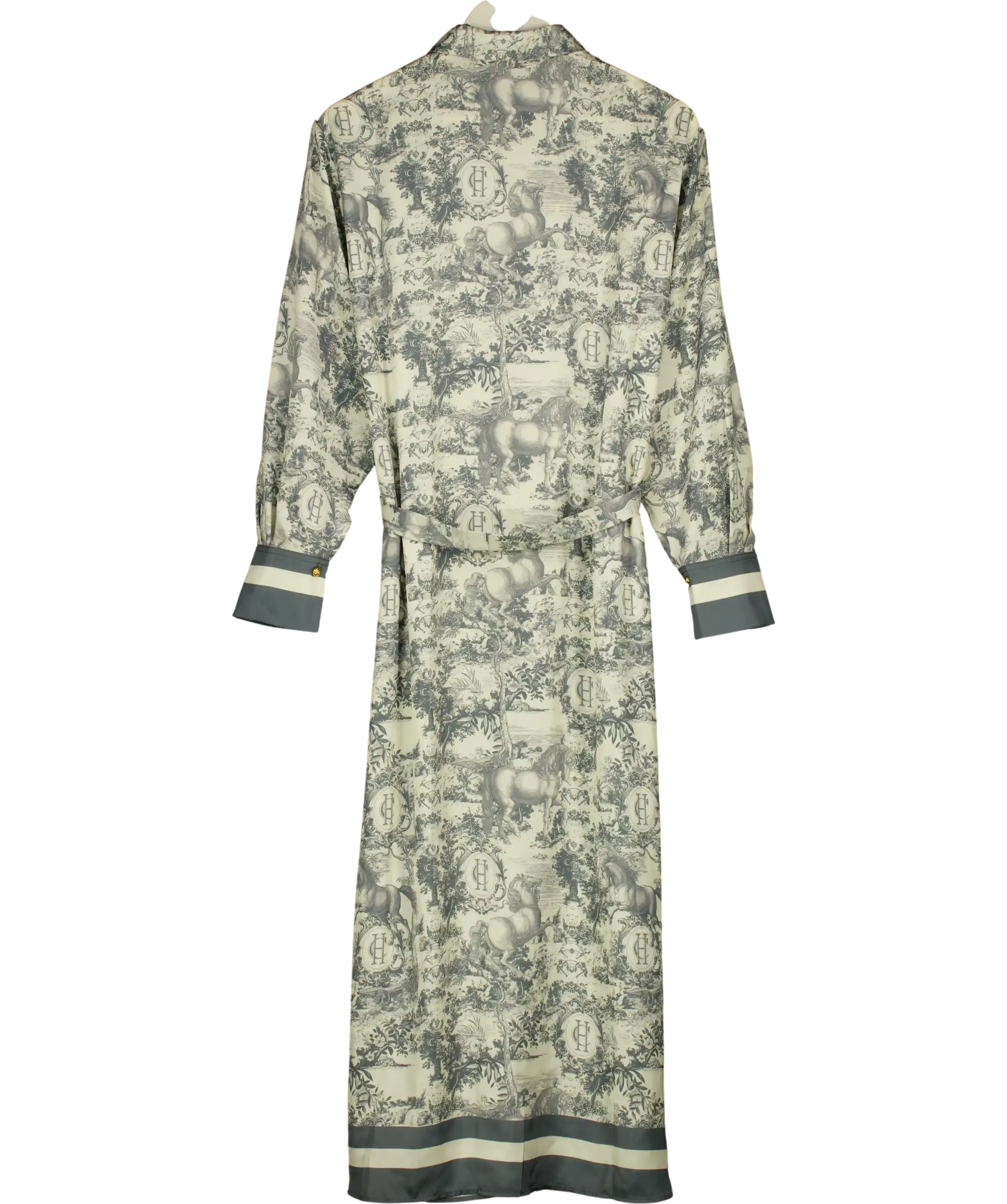 HOLLAND COOPER Riviera Shirt Dress Vintage Chateau Steel Blue UK S