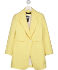 ZARA Lemon Yellow Longline Fitted Blazer UK S