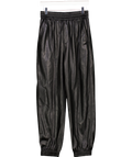 Nanushka Black Alt-leather Pants UK M