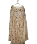 Needle & Thread Cream Shooting Stars Cape Ankle Gown Dress UK 6