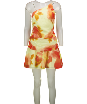 Peppermayo Yellow Meah Backless Mini Dress - Mimosa Blossom UK 10