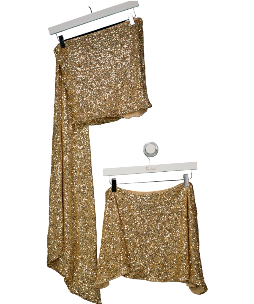 The Couture Club Cream Knitted Button Through Polo And Short Set UK 12