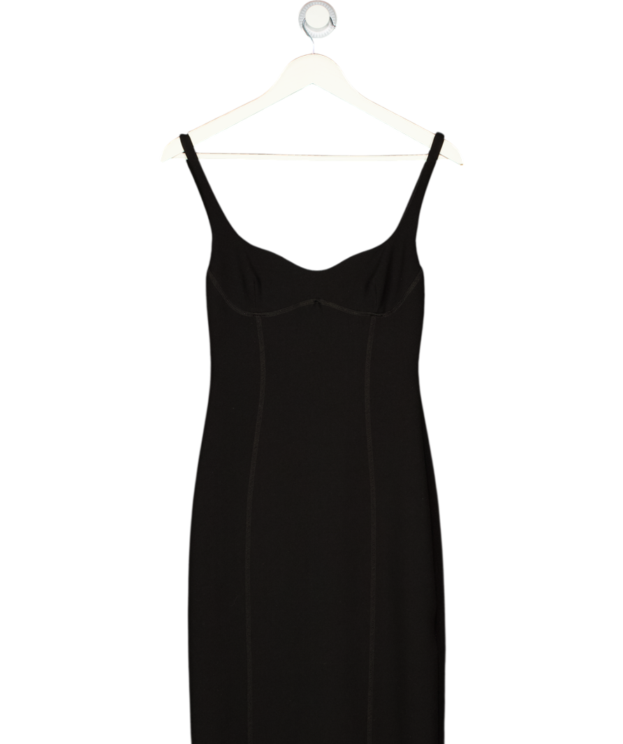 BEC + BRIDGE Zoey Black Sweetheart Neckline Midi Dress UK 10