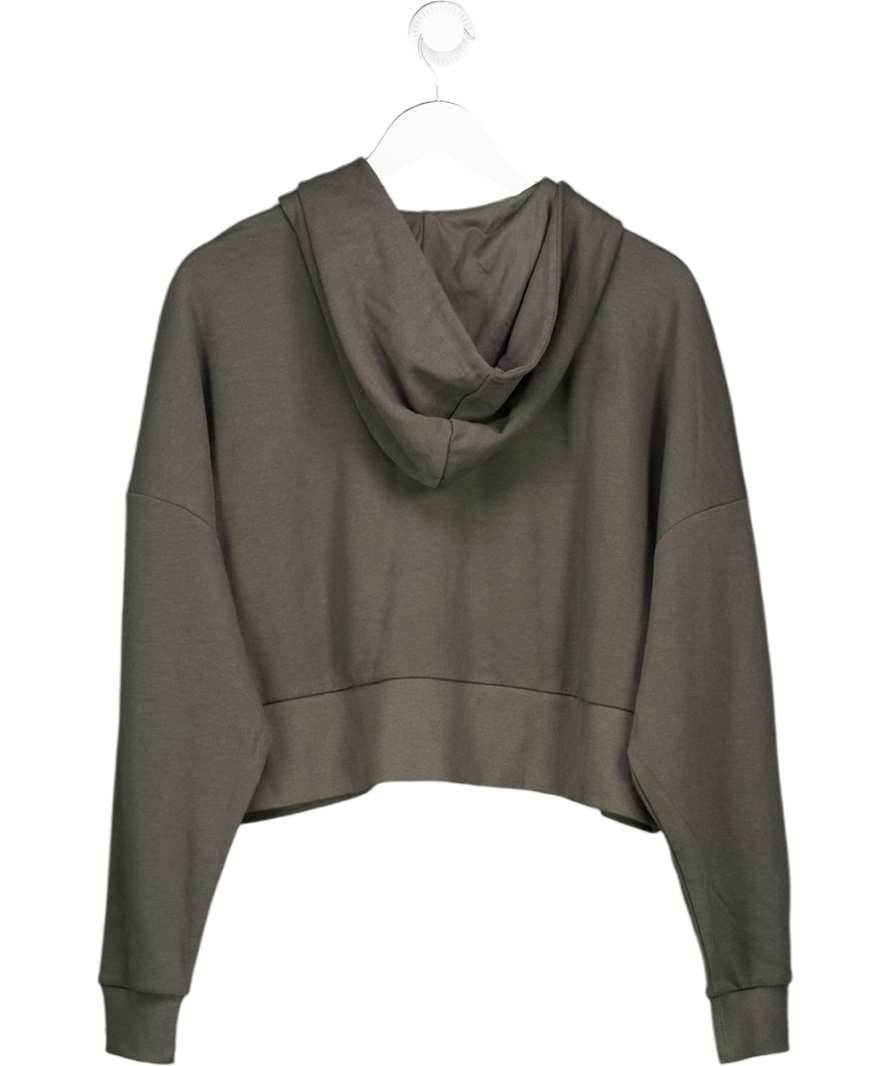 My protein Grey Hybrid Cropped Zip Through Hoodie UK S
