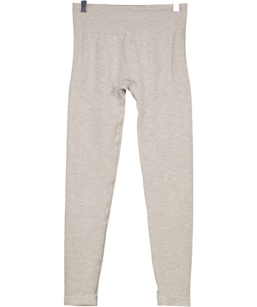 T/ALA Grey Seamless Rib Legging UK S