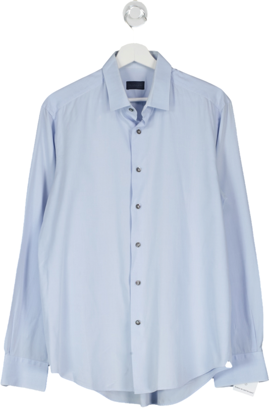 Lanvin Blue Slim Fit Shirt With Visible Buttons UK 42" CHEST