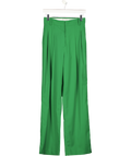 THE FRANKIE SHOP Green Pleated Trousers UK S