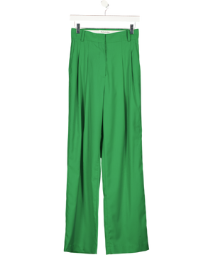THE FRANKIE SHOP Green Pleated Trousers UK S
