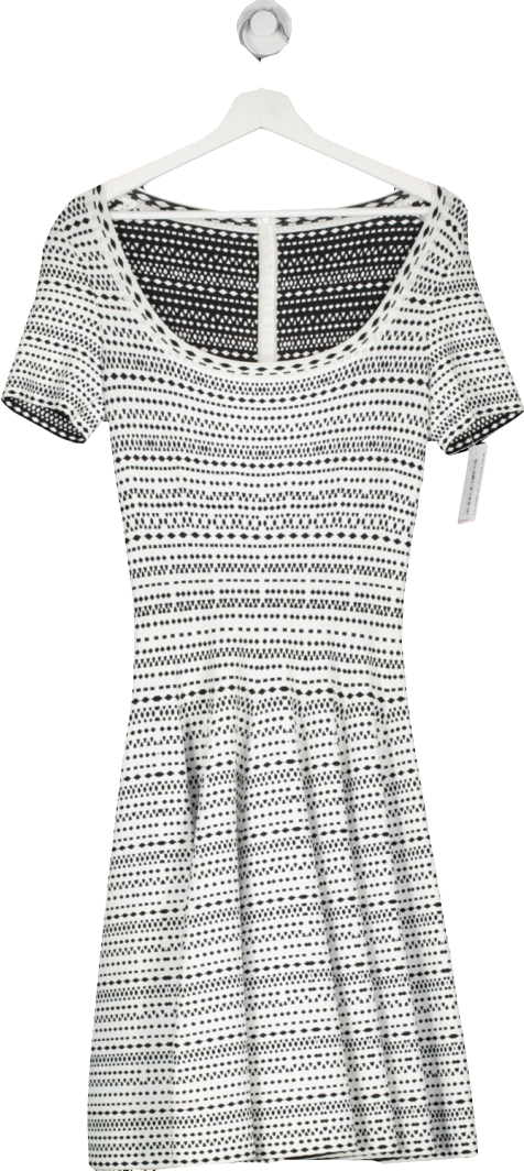 ALAIA White Fit And Flare Dress UK 10