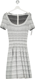 ALAIA White Fit And Flare Dress UK 10