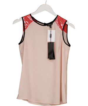Episode Pink Sleeveless Sequin Top UK S