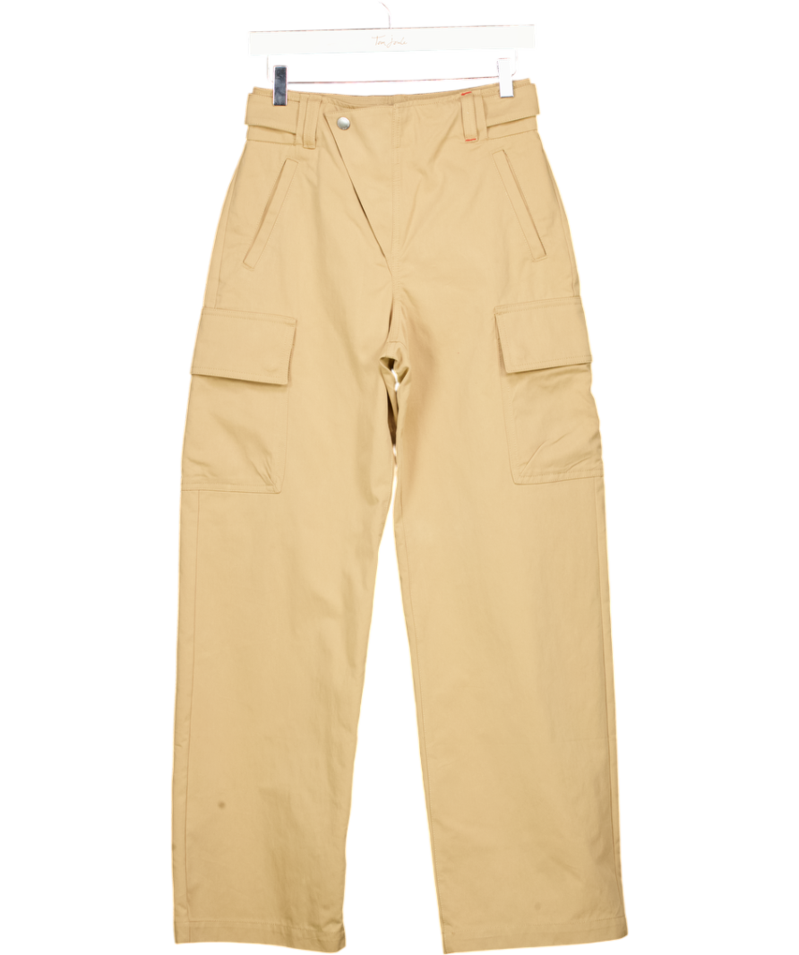VICTORIA BECKHAM X Gap  Beige High Waisted Cargo Trousers Us2 UK 6