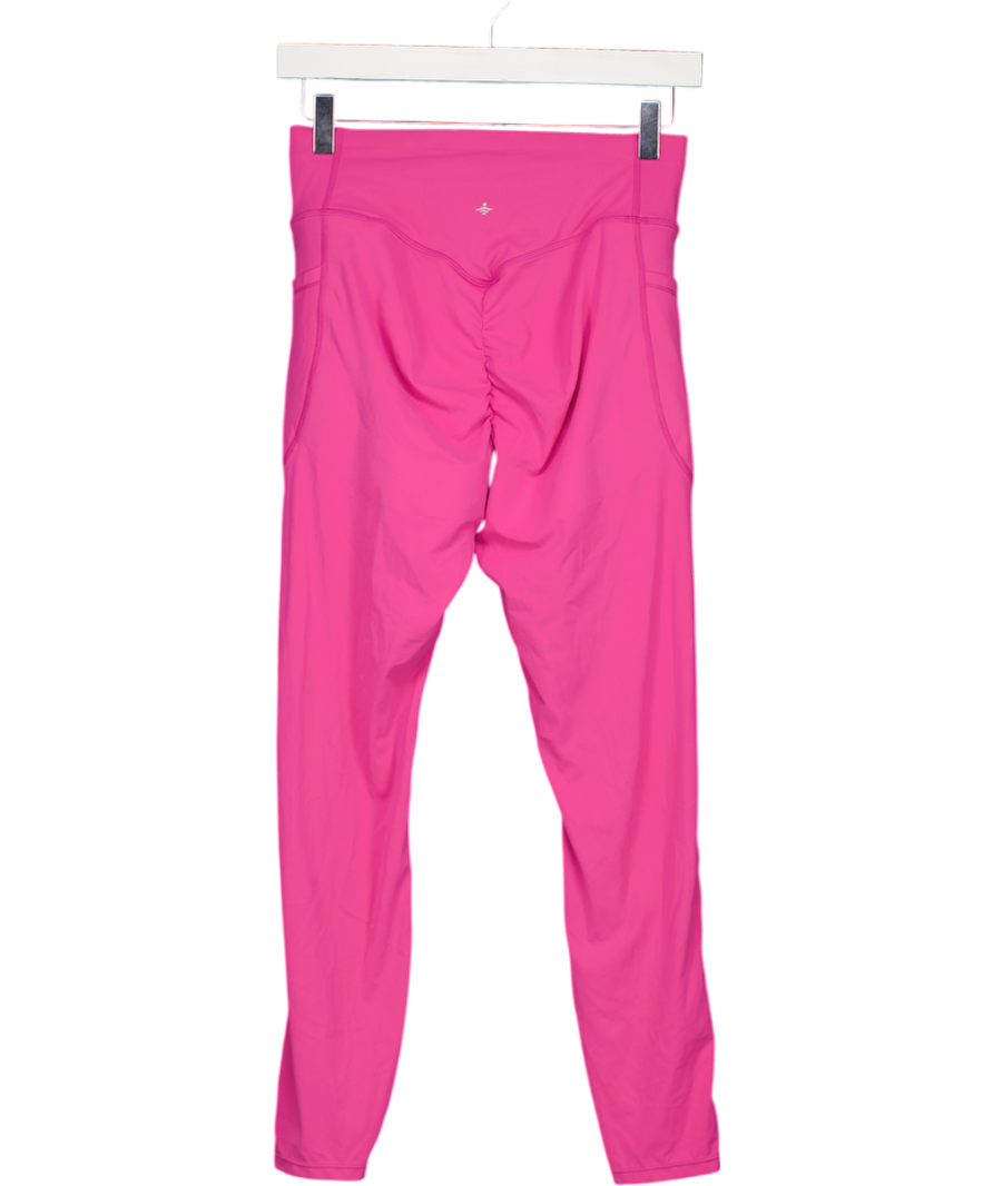 HALARA Pink High Waist Scrunch Butt Lifting Tummy Control Shaping Leggings UK M