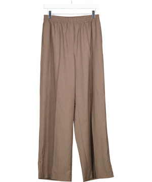 H&M Brown Wide Leg Trousers UK S