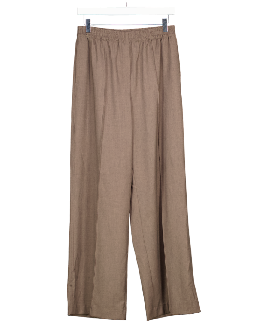 H&M Brown Wide Leg Trousers UK S