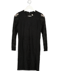 Isabel Marant X H&m Collaboration Black Lace Dress Us8 UK 12