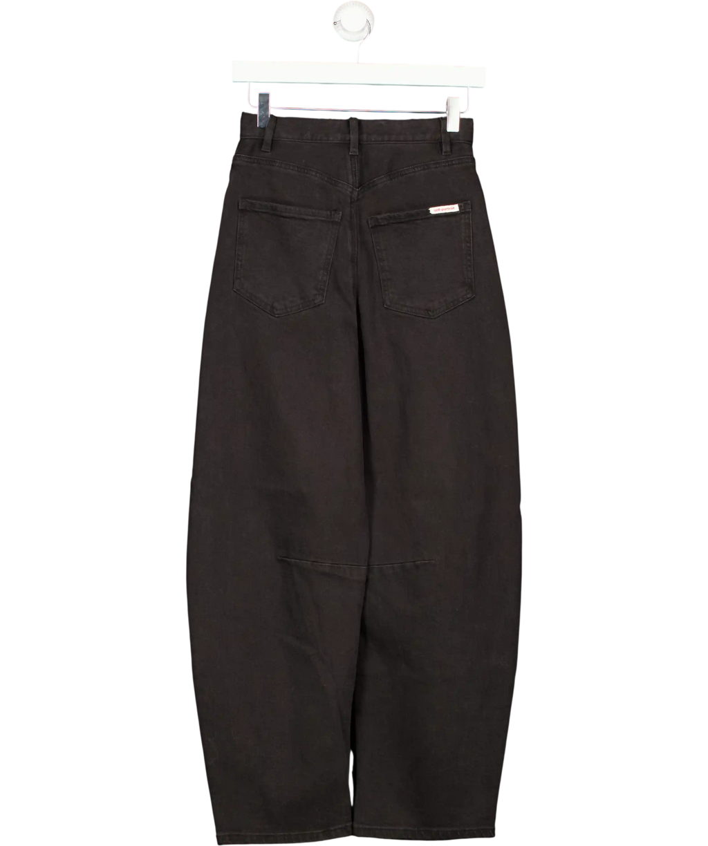 Self-Portrait Black Barrel Leg Jeans UK XS