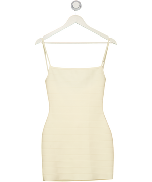 TIGER MIST Cream Tm Sculpting Bandage Mini Dress UK XS