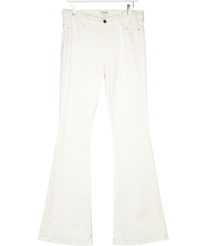 FRAME White Le High Flare High-rise Flared Jeans W30