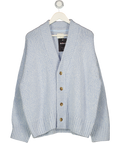 CHE STUDIOS Blue Angelo Heavy Knit Cardigan UK M