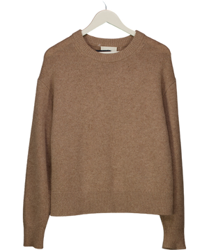 WILFRED LONDON Beige 100% Cashmere Crew Neck Jumper UK M
