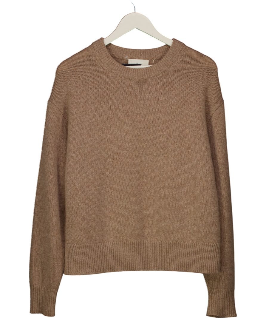 WILFRED LONDON Beige 100% Cashmere Crew Neck Jumper UK M