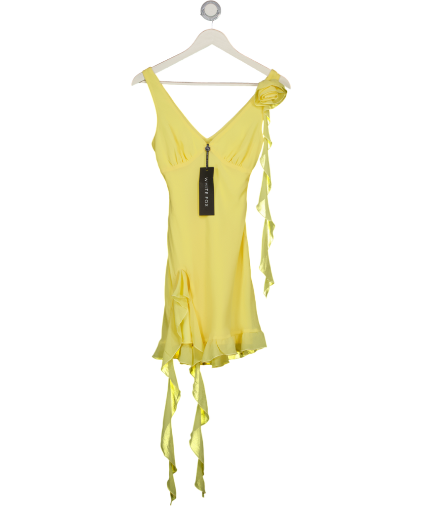 WHITE FOX Like That Mini Dress Buttercup Yellow UK XXS – Reliked