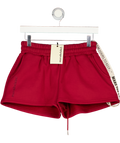 Mars the Label Burgundy Red Classic Sweat Shorts UK S