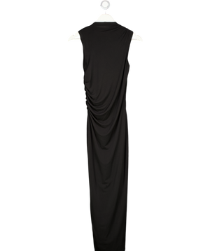 LIPSY London  Black Sleeveless Sculpted High Neck Slinky MIDI DRESS  UK 8