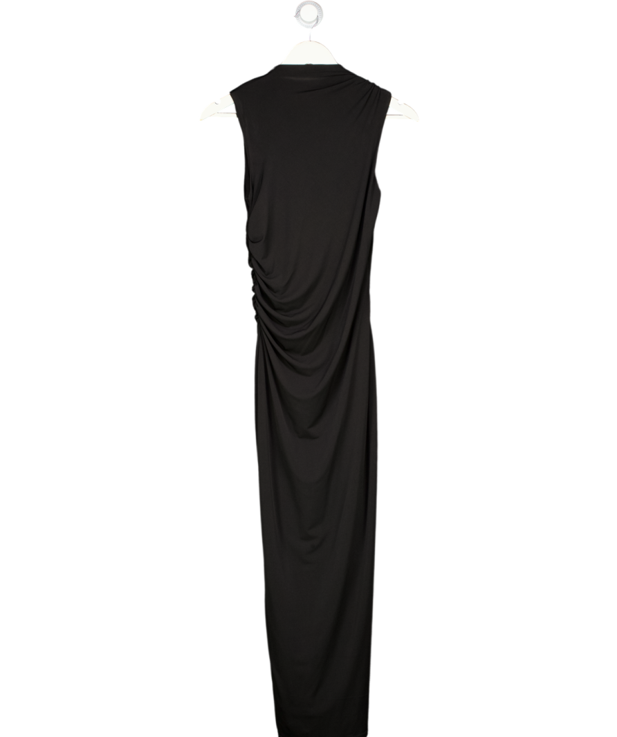 LIPSY London Lipsy London Black Sleeveless Sculpted High Neck Slinky Midi Dress Black Sleeveless Sculpted High Neck Slinky Midi Dress UK 8