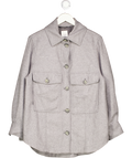 H&M Grey Wool Blend Shacket UK S