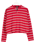 Ego Red Long Sleeve Rugby Top UK 10