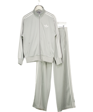 ADIDAS 2-piece Light Grey  Zip Track Top (uk S) And Straight Leg Jogger Set UK S/M