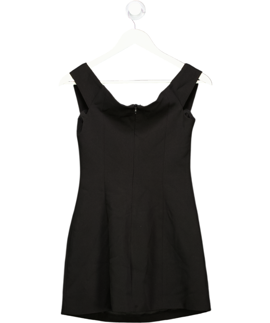 White Fox Black Private Planes Off Shoulder Mini Dress UK S