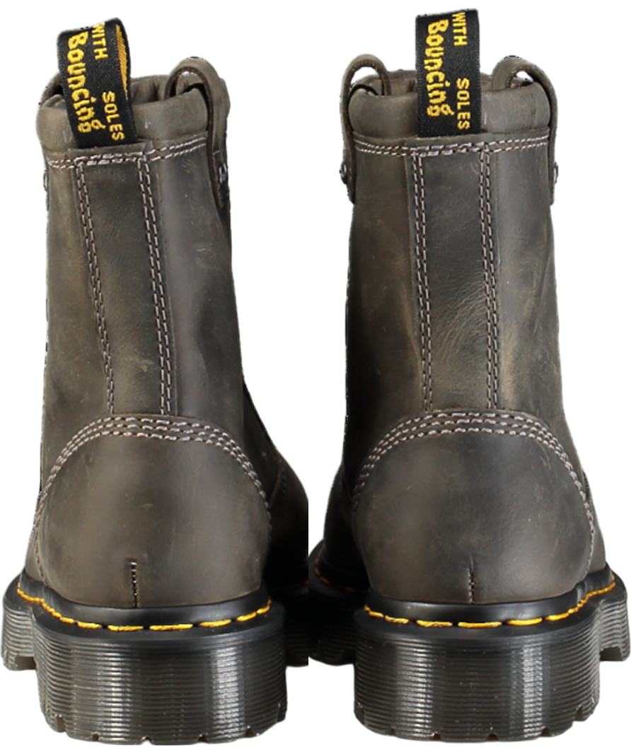 Dr Martens Brown Anistone Tall Leather Biker Boots UK 4 EU 37 👠