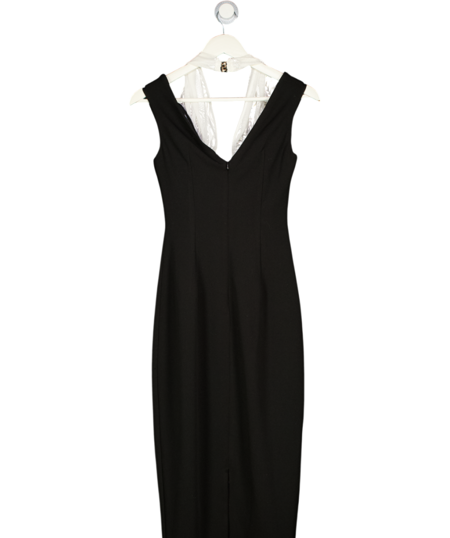 TOKYO FOXTROT Kennedy Black Off Shoulder Midi Dress UK S