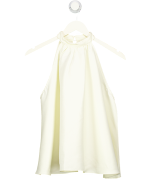 SECOND SUMMER Cream A-line Halter Top UK XS/S