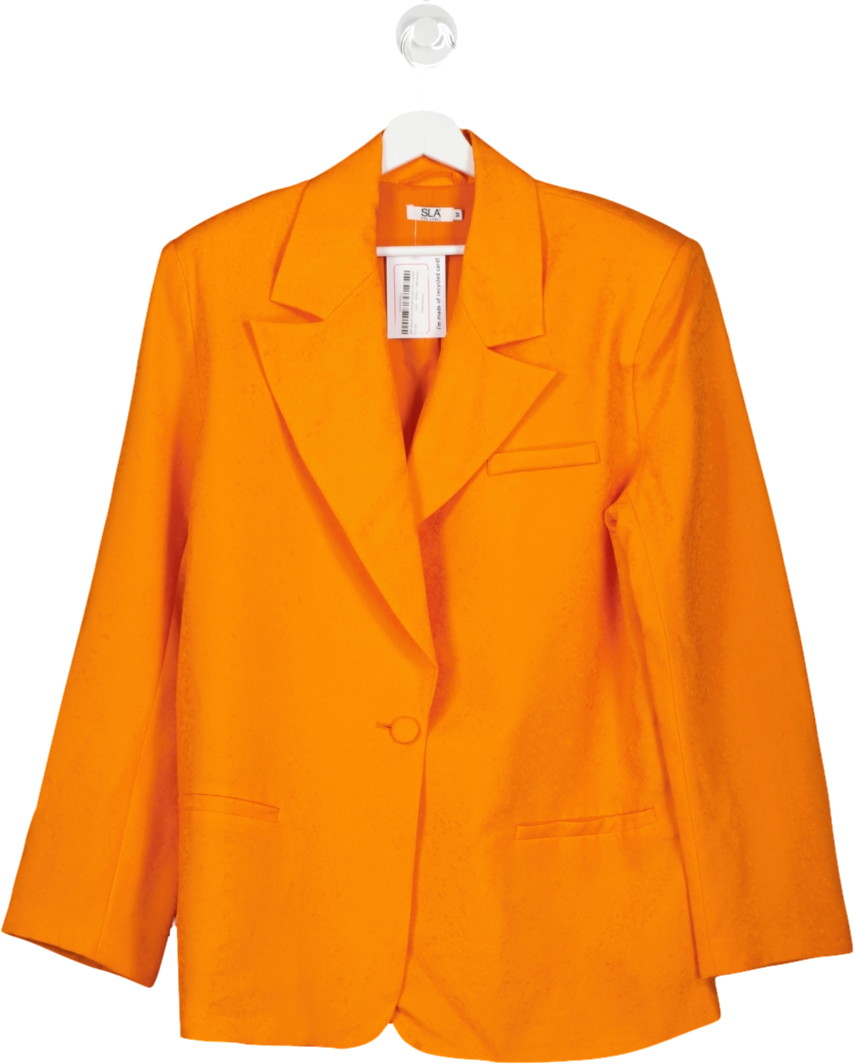 SLA the label Orange Oversized Blazer UK M