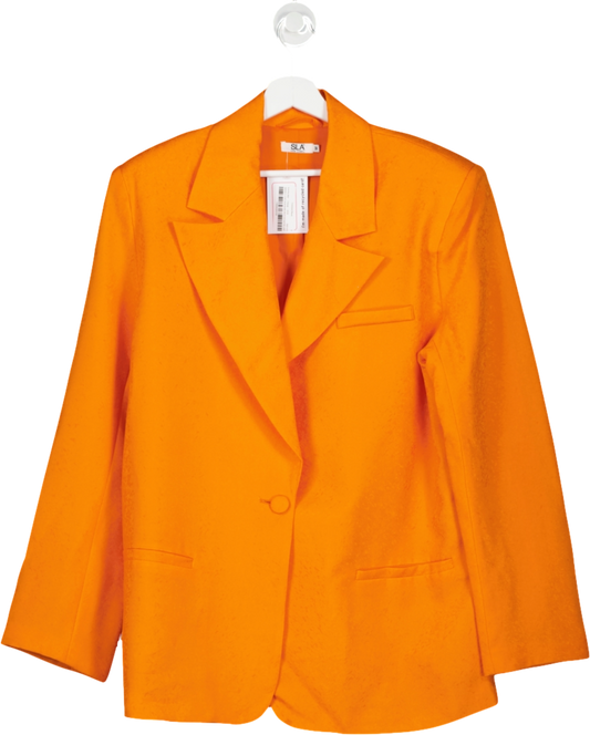SLA the label Orange Oversized Blazer UK M