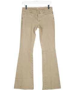 M.I.H MADE IN HEAVEN Light Khaki Green Casablance Mid-rise Flare Jeans W27