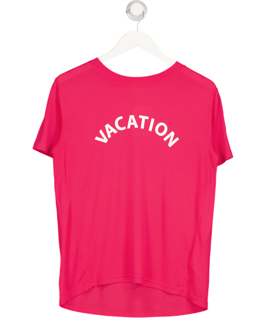 Whistles Pink Vacation Logo T-shirt UK S