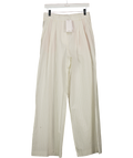MANGO Cream Wide Leg Striped Trousers UK 8