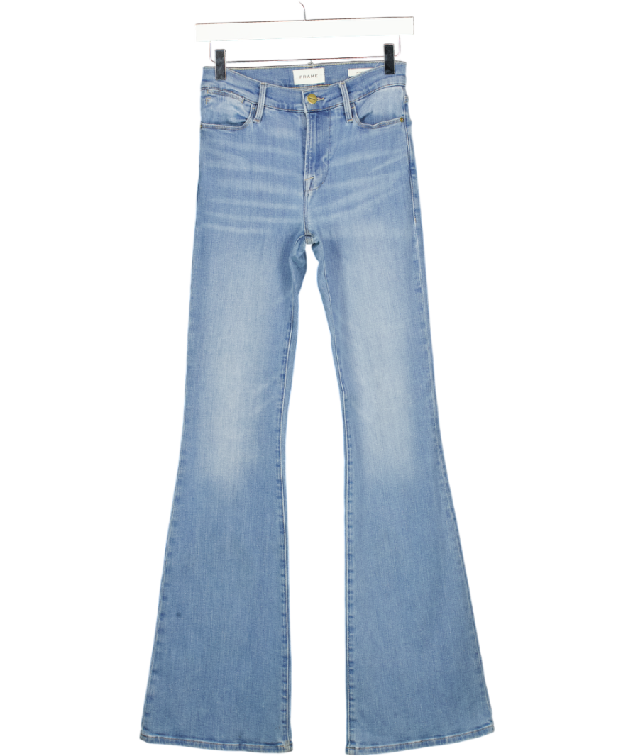 FRAME Blue Le High Flare High-rise Flare-leg Stretch-denim Jeans W25