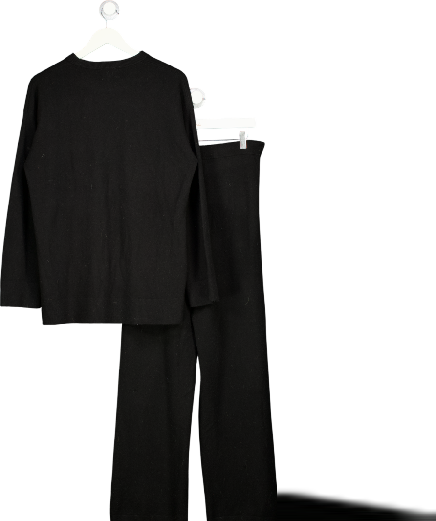 H&M 2-piece Black 100% Cashmere Sweater And Jogger Set UK XS/S