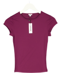 GARAGE Fig Purple Sleek Crewneck T-shirt UK S