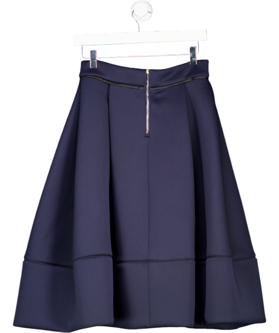 Maje Blue Pleated Midi Skirt UK 12