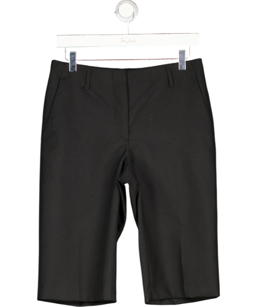 Dries Van Noten Black Tailored 100% Fine Wool Long Shorts UK 8