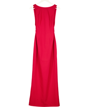ALB Anne Louise Soiree Bow Back Dress Red UK XS