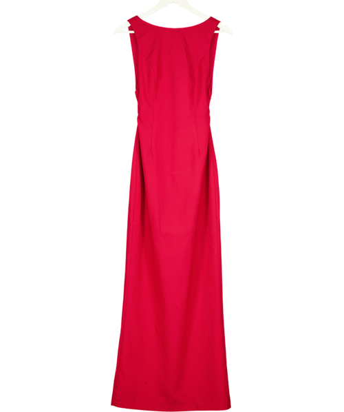 ALB Anne Louise Soiree Bow Back Dress Red UK XS